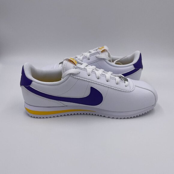 Nike Cortez White / Purple Women's Shoes - Picture 2 of 8